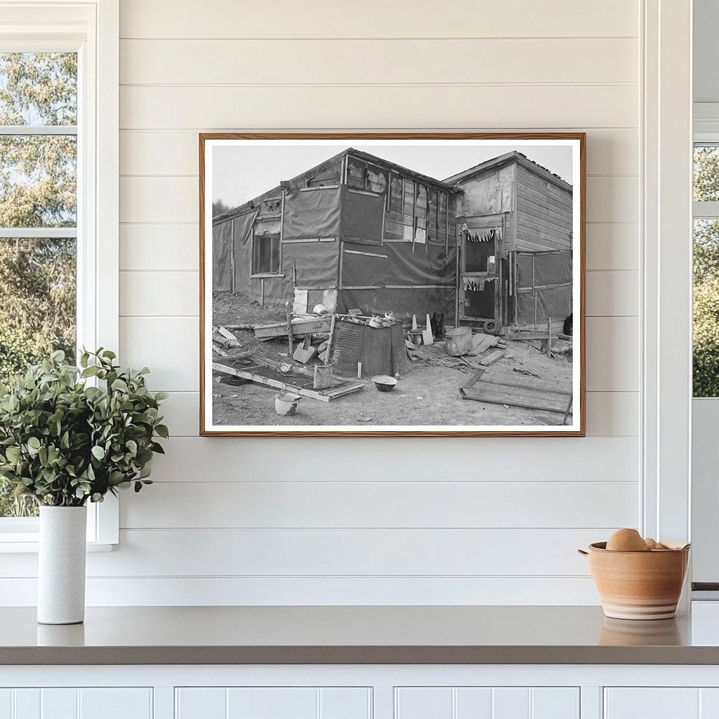 Vintage Farmhouse in Drought-Affected North Dakota 1937