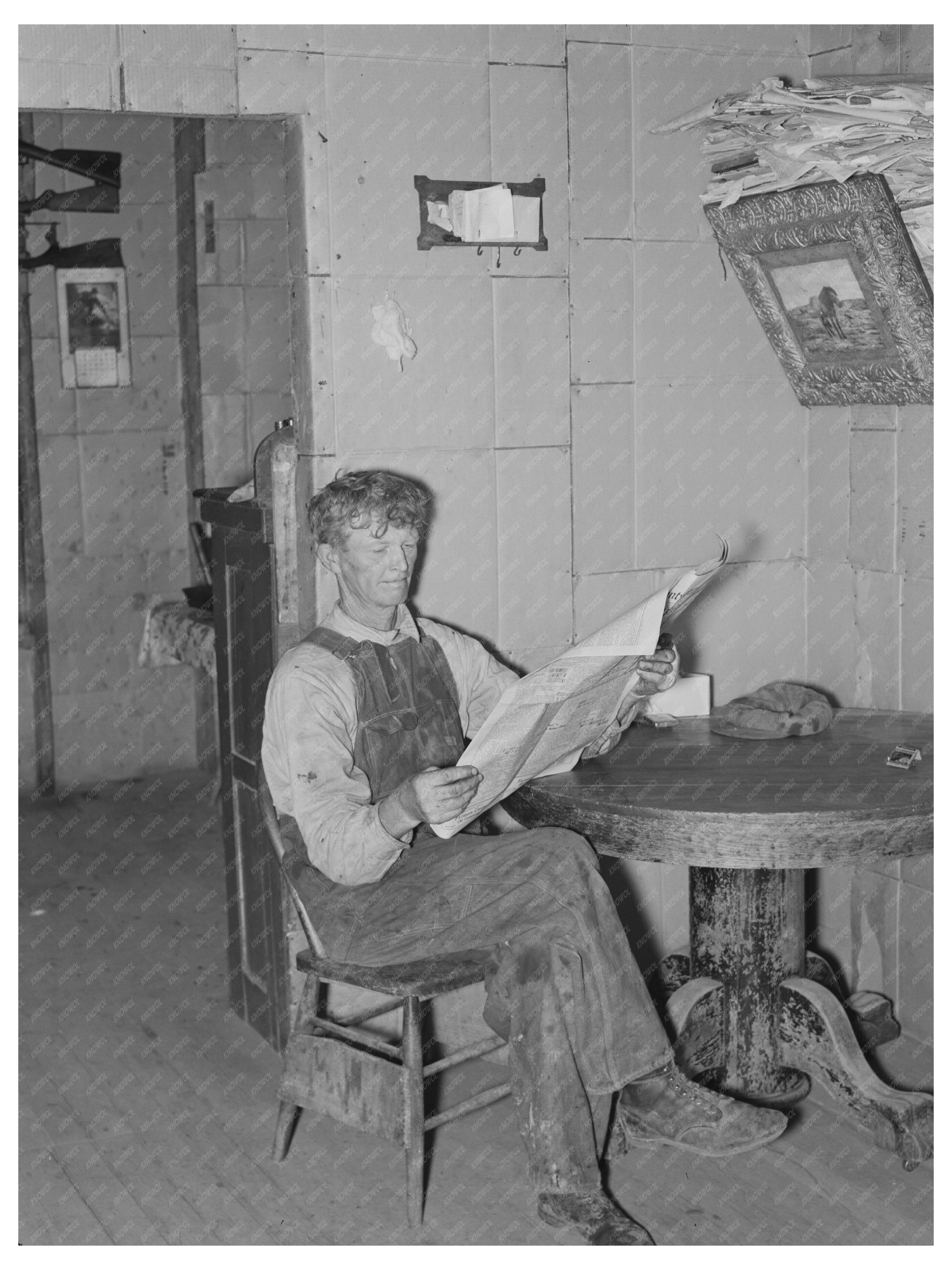 Herman Gerling Farmer Wheelock North Dakota 1937