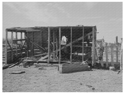Vintage Harness Shed in North Dakota September 1937