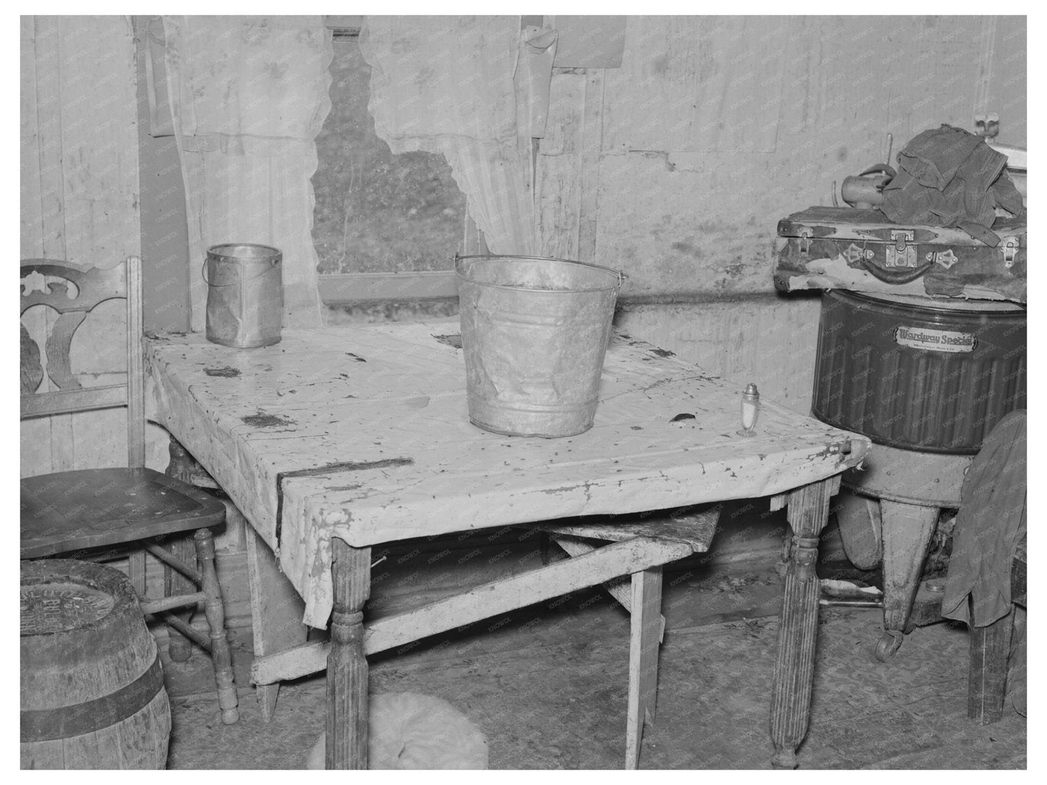 Farmhouse Kitchen in Williams County North Dakota 1937