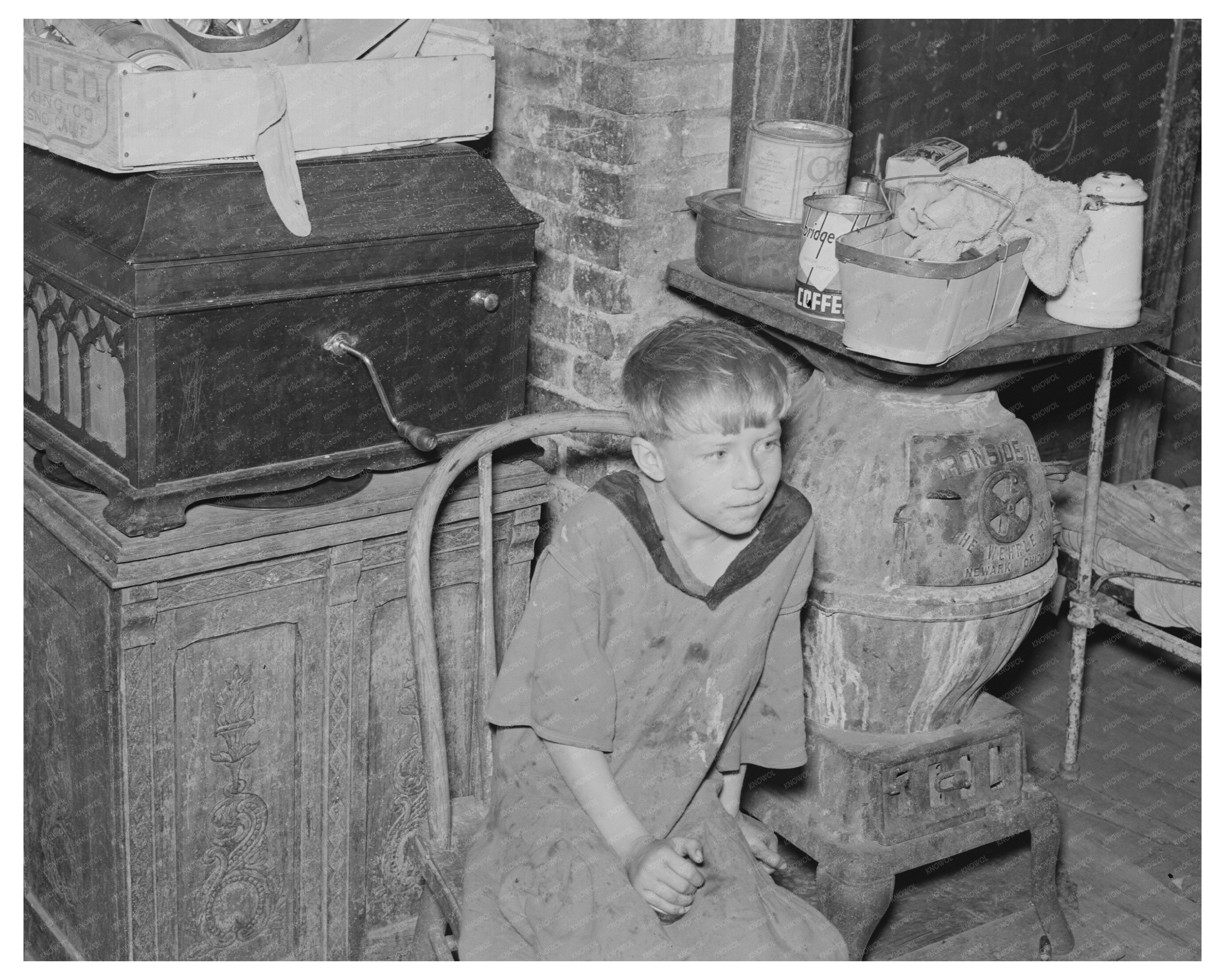 Child of Farmer in Drought Stricken North Dakota 1937