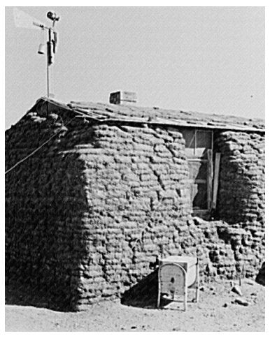 Sod House Corner Williams County North Dakota 1937