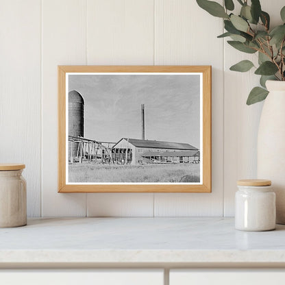 Vintage Refuse Burner and Sawmill Tower Minnesota 1937