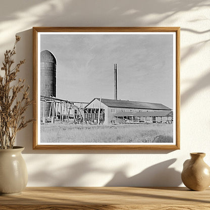 Vintage Refuse Burner and Sawmill Tower Minnesota 1937