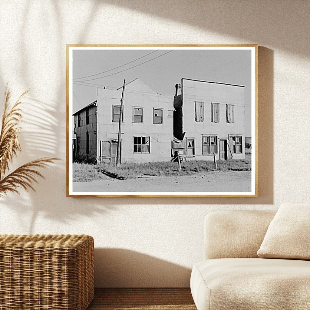 Abandoned Store and Hotel in Funkley Minnesota 1937