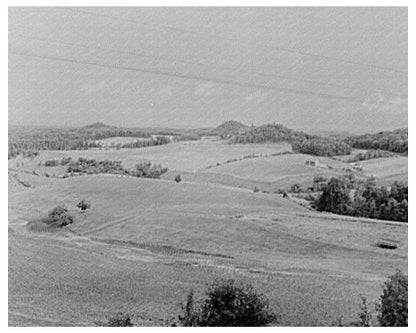 Rural Landscape in Jackson County Wisconsin 1937