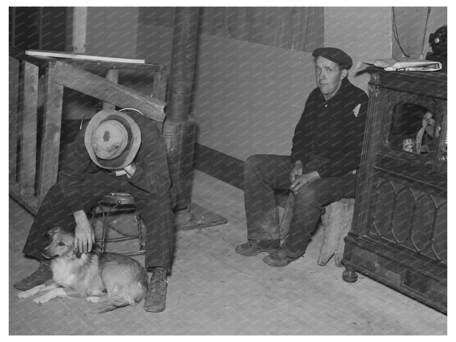 Saturday Night Saloon Scene Craigville Minnesota 1937