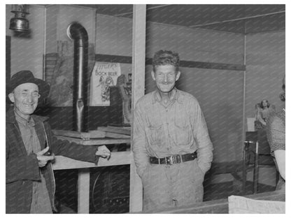 Lumberjacks in Saloon Craigville Minnesota September 1937