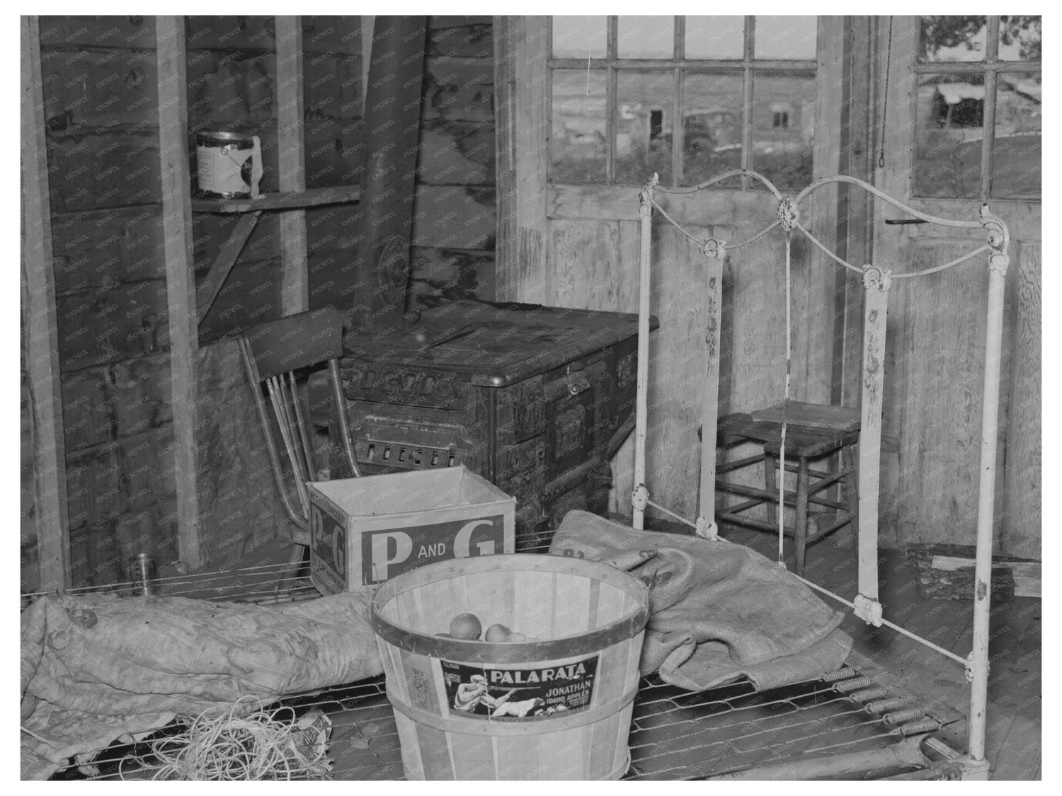 Vintage Photo of Sugar Beet Workers Quarters Minnesota 1937