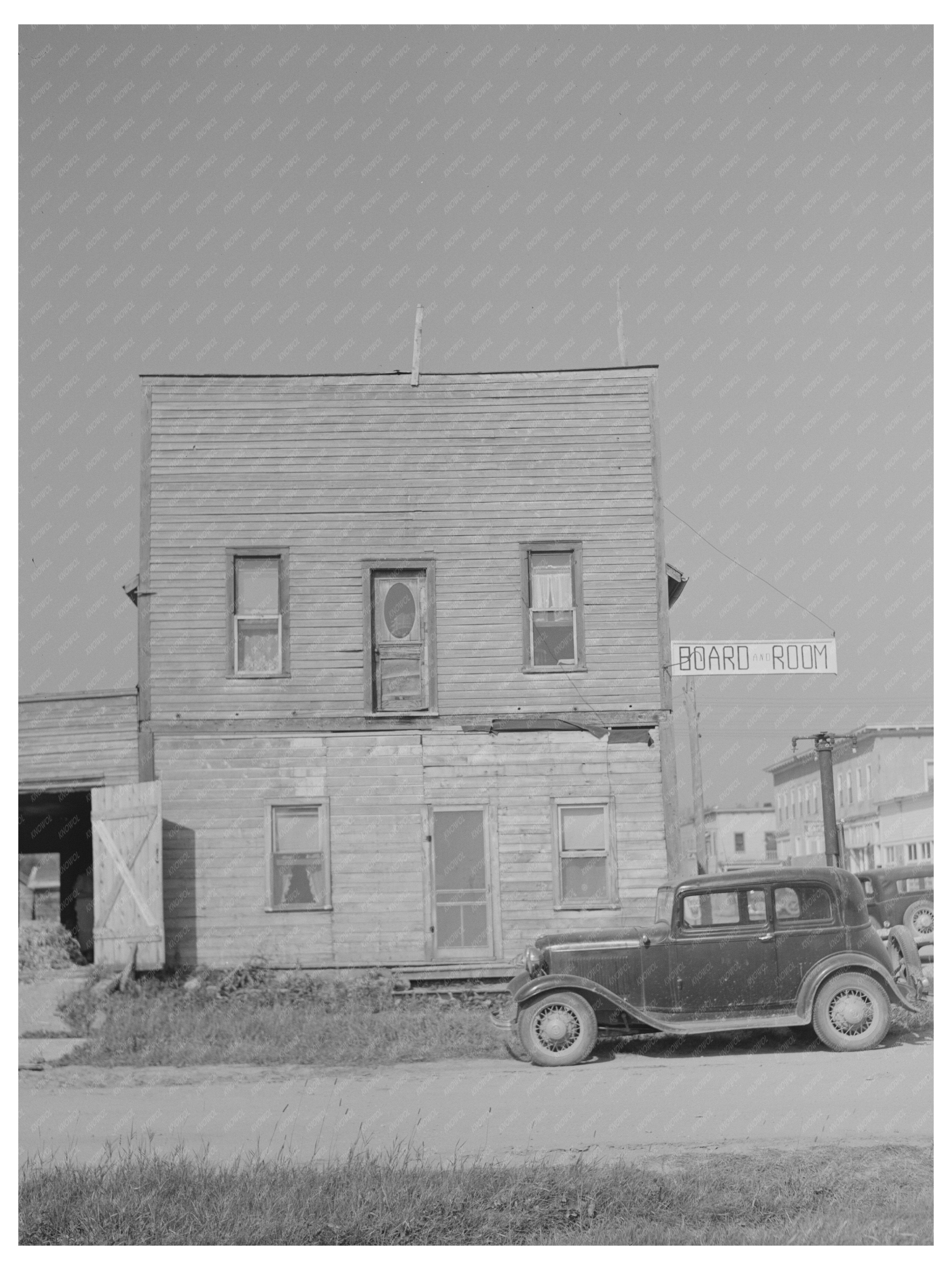 Vintage Boarding House in Littlefork Minnesota 1937