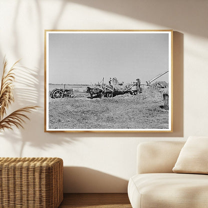 Threshing Alfalfa for Seed Littlefork Minnesota 1937