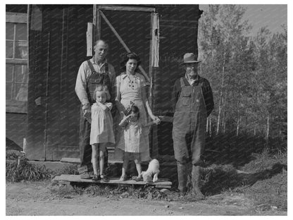 Orville White Family on Koochiching County Land 1937