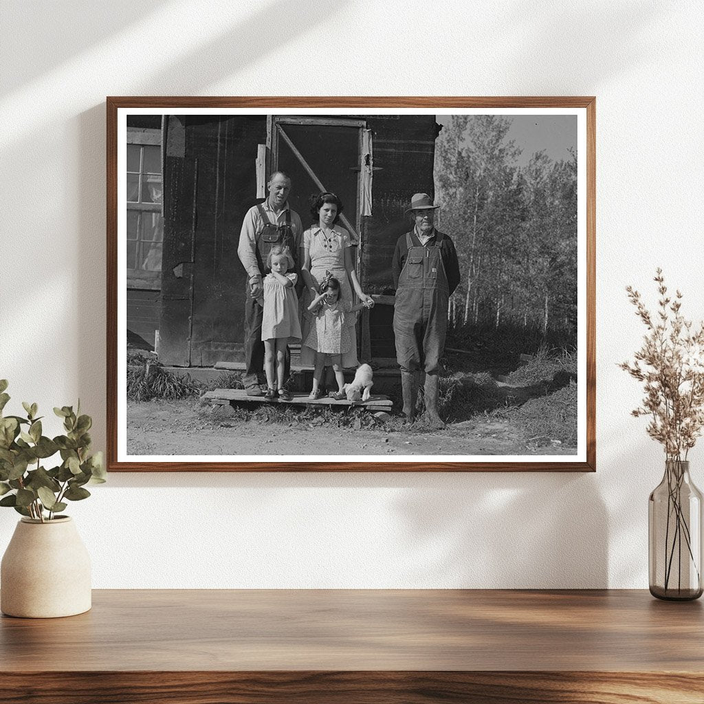 Orville White Family on Koochiching County Land 1937