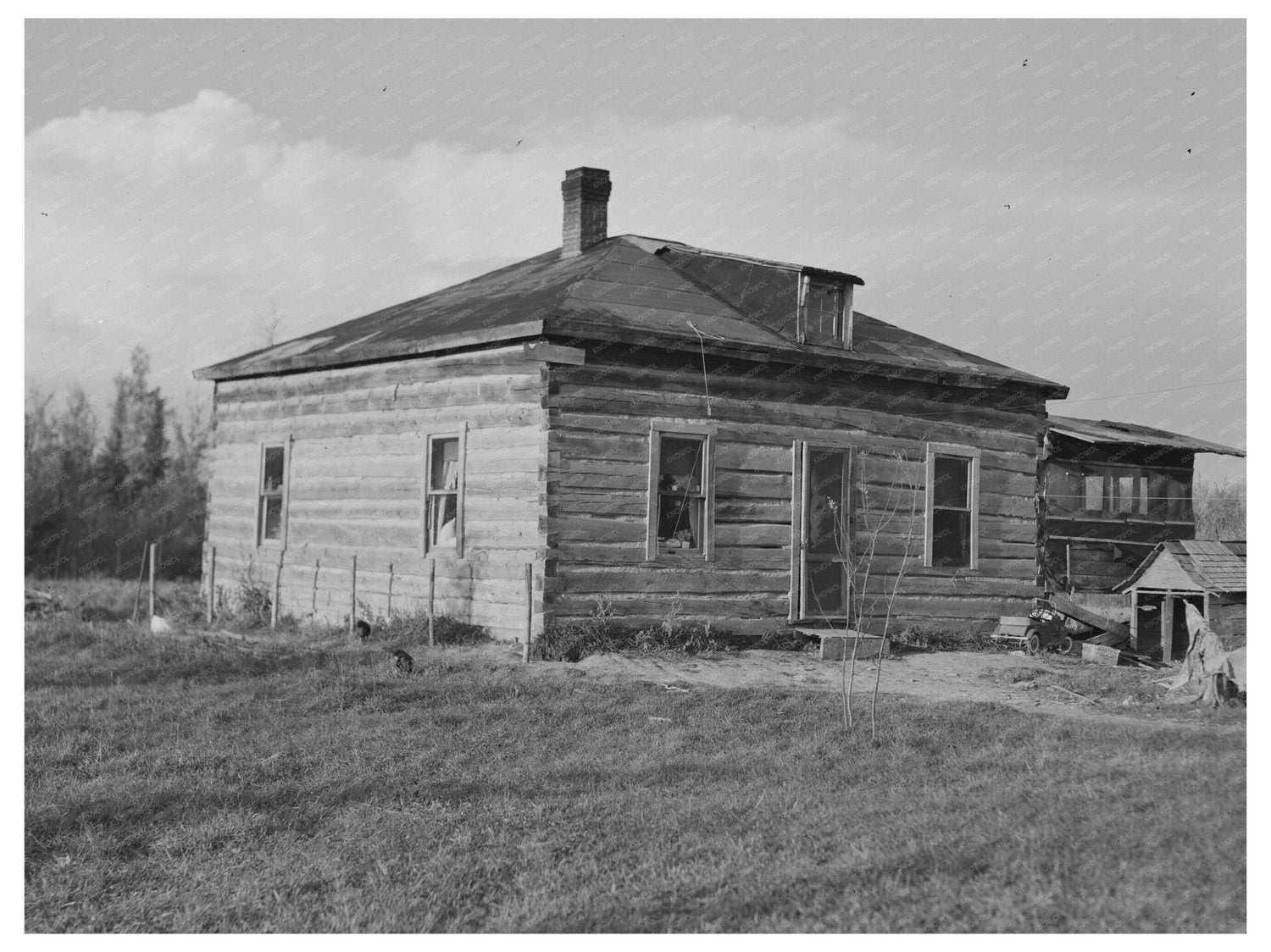 Farmhouse on Cut-Over Land Northome Minnesota 1937