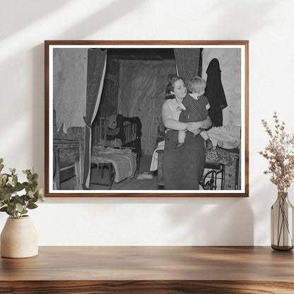 Mother and Baby in Cut-Over Farm Home Minnesota 1937