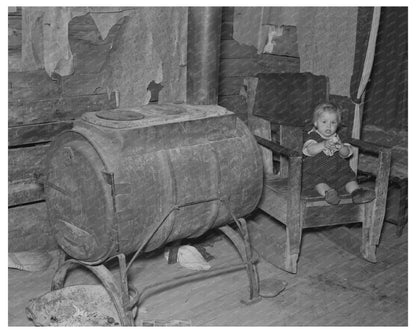 Homemade Stove in Farmhouse Near Northome Minnesota 1937