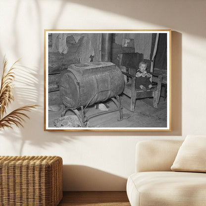 Homemade Stove in Farmhouse Near Northome Minnesota 1937