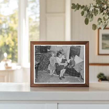Mother and Children on Cut-Over Farmland Minnesota 1937