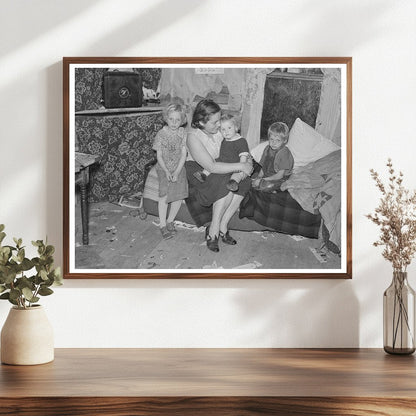 Mother and Children on Cut-Over Farmland Minnesota 1937