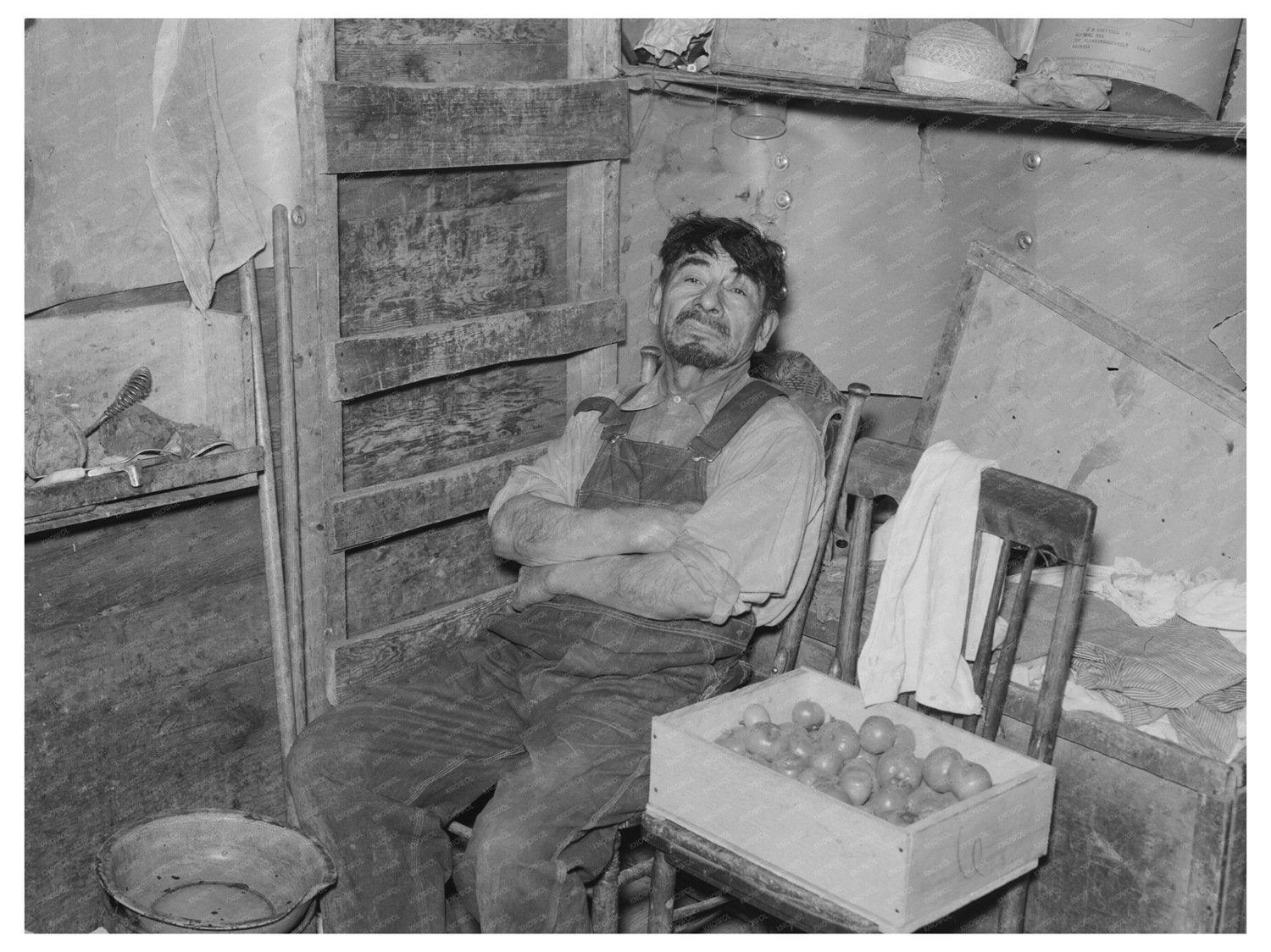 Father Resting After Sugar Beet Work East Grand Forks 1937