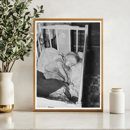 Sleeping Child in North Dakota Farm Home 1937