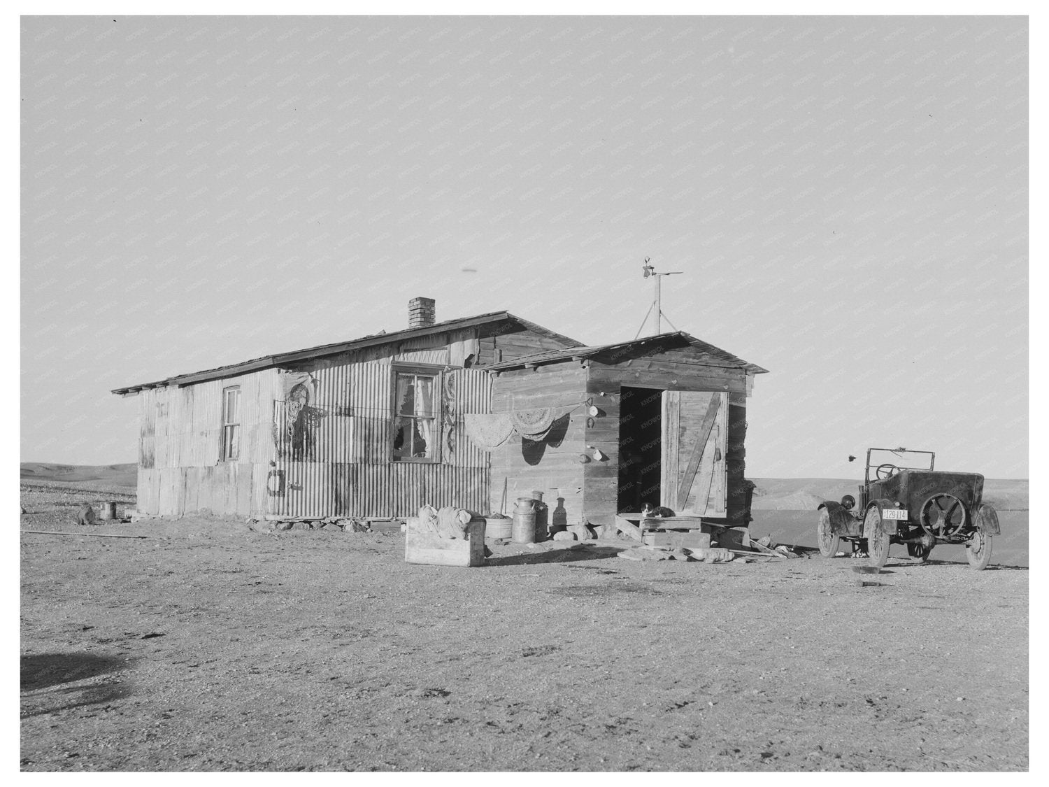 Farm Laborer House in Wheelock North Dakota 1937