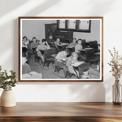 Vintage Rural School in Williams County North Dakota 1937