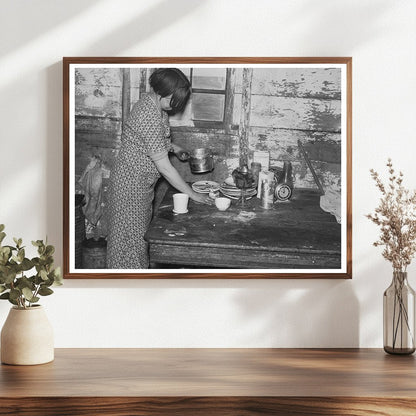 Farm Kitchen Life in Drought-Affected North Dakota 1937