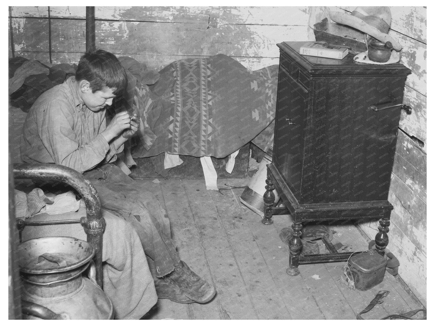 Son of Joe Kramer in Drought-Affected North Dakota 1937