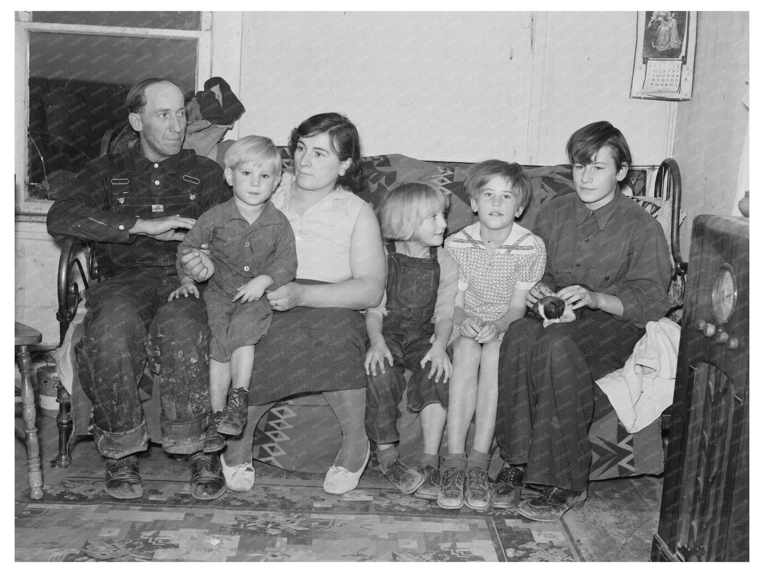 James Strunk Family in Wheelock North Dakota 1937