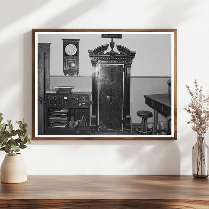 Ray North Dakota Bank Interior October 1937 Photo