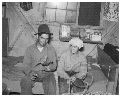 Mexican Beet Workers Couple Crookston Minnesota 1937