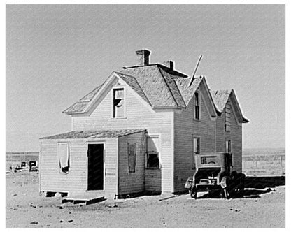 1937 Vintage Image of Deteriorating Farm Home North Dakota