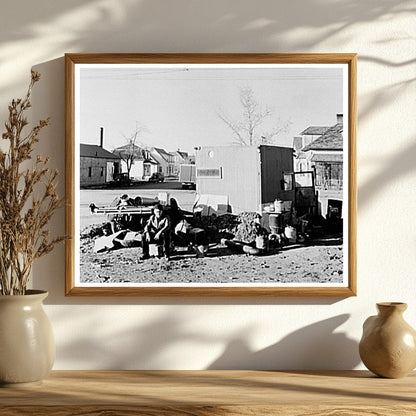 Theodore Jeffries Working on a Truck Williston North Dakota 1937