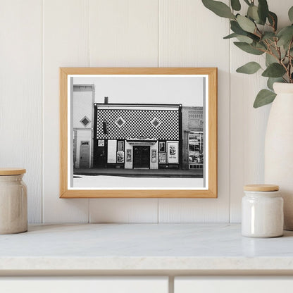 Vintage Roadside Theatre in Stanley North Dakota 1937