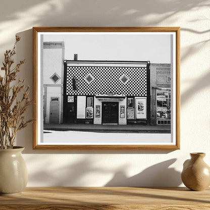 Vintage Roadside Theatre in Stanley North Dakota 1937