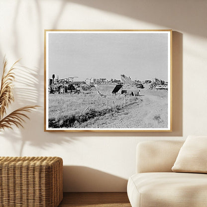 Agricultural Junkyard in Wildrose North Dakota 1937