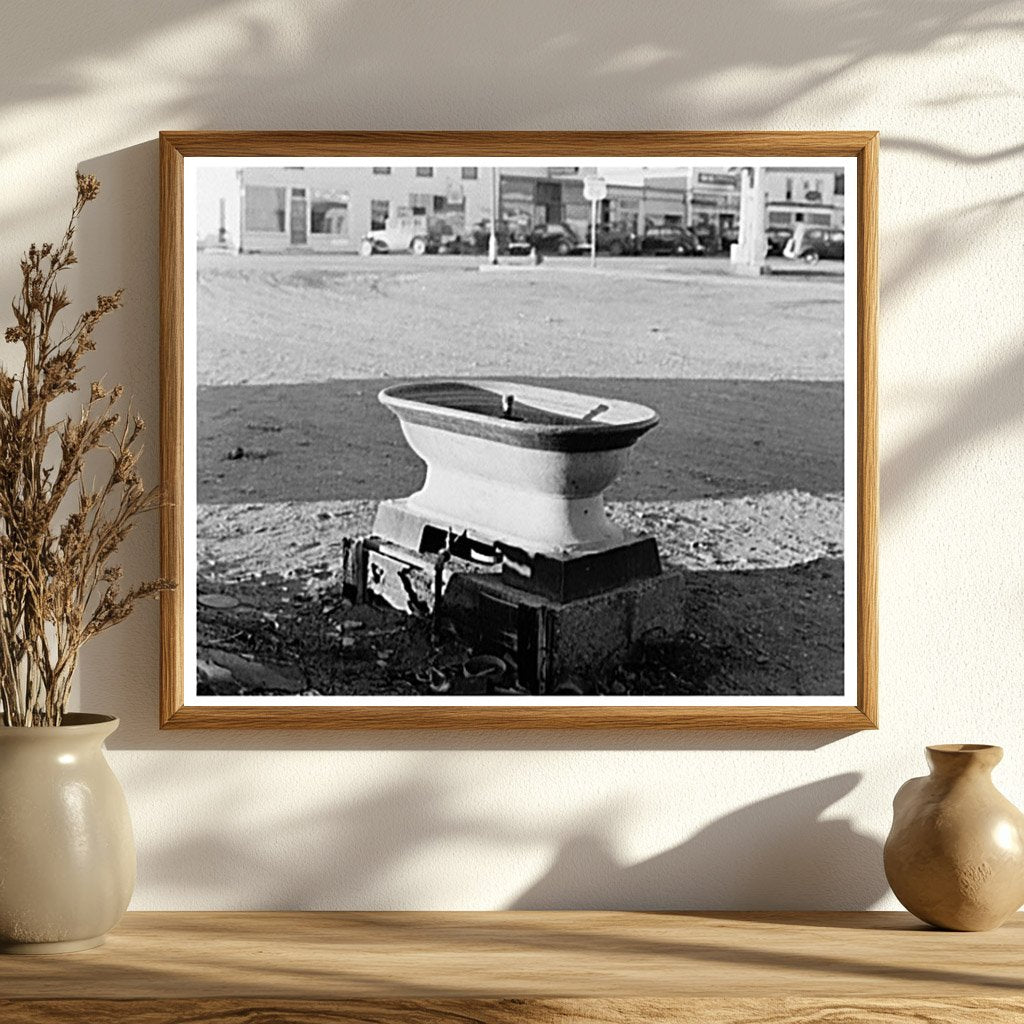 Water Trough in Plentywood Montana November 1937