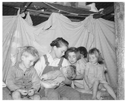 Mennonite Children in Montana 1937 Rural Life Photo