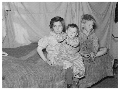 Harshbarger Children Vintage Photo 1937 Montana Farm Life