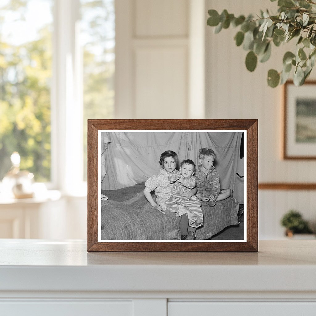 Harshbarger Children Vintage Photo 1937 Montana Farm Life