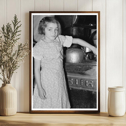 Child in Farming Life Montana 1937 Vintage Photo