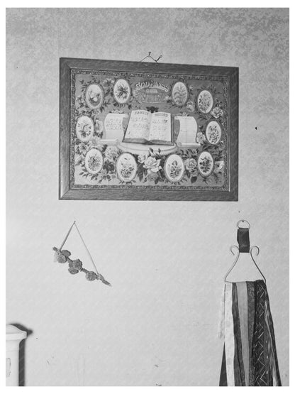 Family Record and Decorations in Plentywood Montana 1937