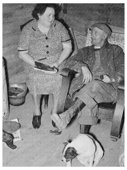 George and Mrs. Jackson 1937 Montana Farmers Relief Photo