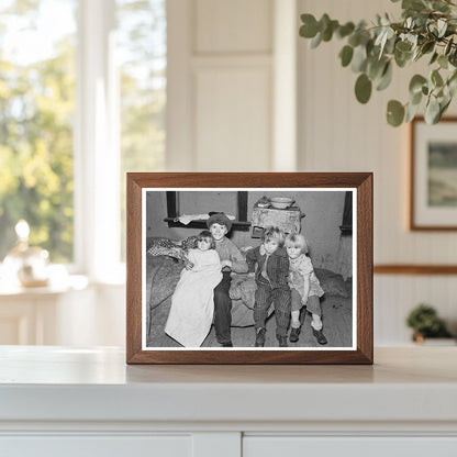 Drought Children in Montana Farm Home 1937