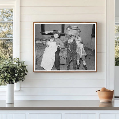 Drought Children in Montana Farm Home 1937