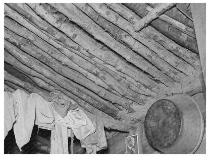Elmer Thompsons Shack Roof Construction Montana 1937