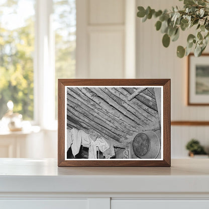 Elmer Thompsons Shack Roof Construction Montana 1937