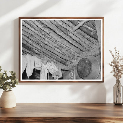 Elmer Thompsons Shack Roof Construction Montana 1937