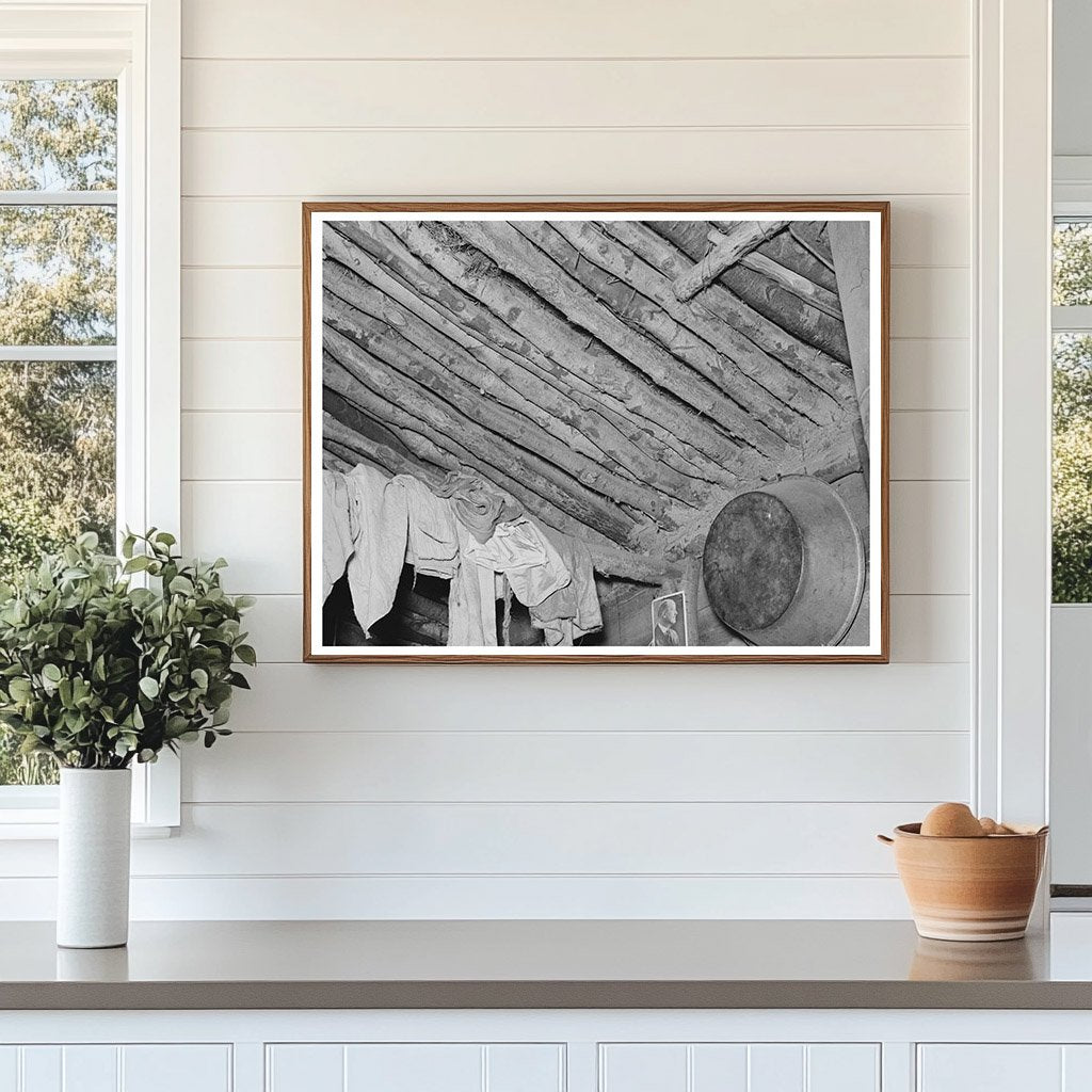 Elmer Thompsons Shack Roof Construction Montana 1937